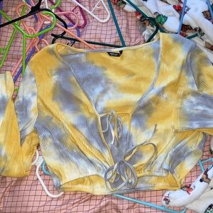 Shein tie dye crop top